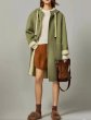 画像7: Women's French style hoodie mid-length coat  jacket 　フレンチスタイルフーディーミドル丈コートジャケット (7)