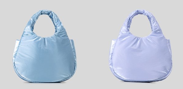 画像11: Soft Nylon Candy Color Down Tote Shoulder Underarm  Crossbody Bag ユニセックス男女兼用ソフトナイロンキャンディーカラーダウントートショルダーアンダーアームクロスボディーバック (11)
