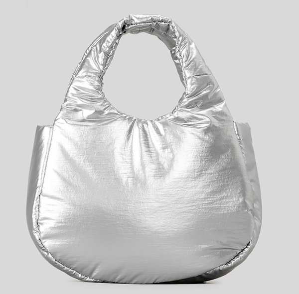 画像1: Soft Nylon Candy Color Down Tote Shoulder Underarm  Crossbody Bag ユニセックス男女兼用ソフトナイロンキャンディーカラーダウントートショルダーアンダーアームクロスボディーバック (1)