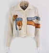 画像5: Lapel Puppy Pattern Pearl Button Polo Short Sweater knit　ラペル子犬パターンパールボタンポロショート丈カーディガンセーセーター ニット (5)