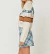 画像7: Lapel Puppy Pattern Pearl Button Polo Short Sweater knit　ラペル子犬パターンパールボタンポロショート丈カーディガンセーセーター ニット (7)
