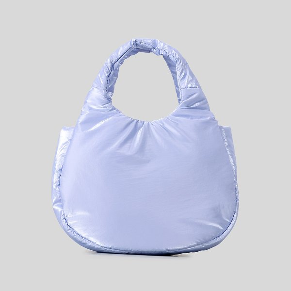 画像6: Soft Nylon Candy Color Down Tote Shoulder Underarm  Crossbody Bag ユニセックス男女兼用ソフトナイロンキャンディーカラーダウントートショルダーアンダーアームクロスボディーバック (6)