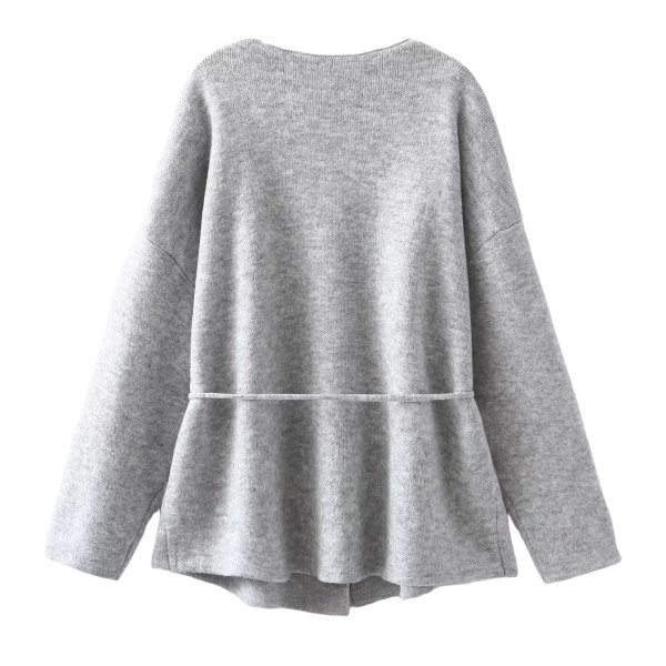 画像5: Irregular V-neck knit cardigan knit　イレギュラーカーディガンセーター ニット (5)