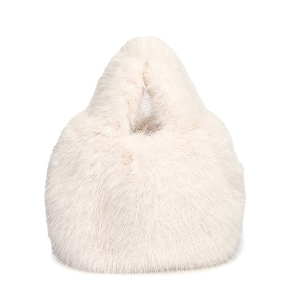 画像12: Faux fox fur tote bag 　エコフォックスファートートバック (12)