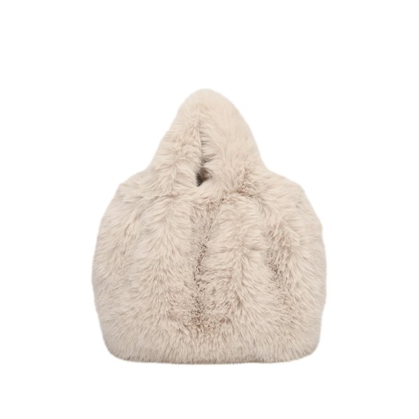 画像4: Faux fox fur tote bag 　エコフォックスファートートバック (4)