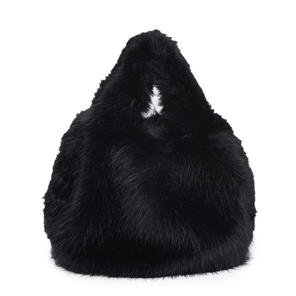 画像2: Faux fox fur tote bag 　エコフォックスファートートバック (2)