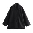 画像13: Women's Wool touch P coat half coat　ハーフ丈Pコートジャケット (13)