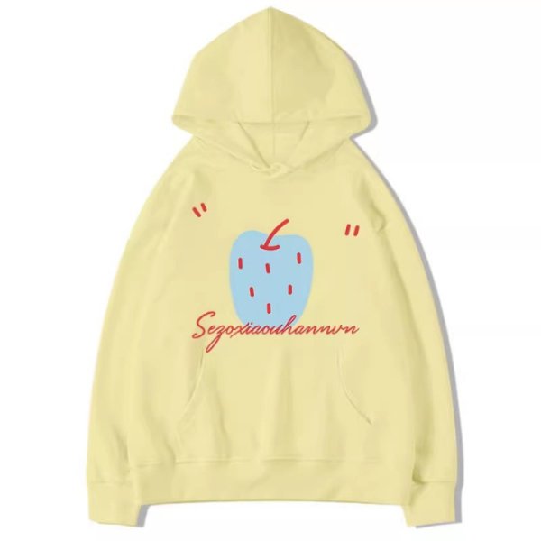 画像1: Apple Print Hoodie　アップルプリントフーディパーカー (1)