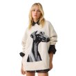 画像1: Dog knitted crew neck sweater knit　ドッグ犬柄編み込みクールネックセーターニット (1)