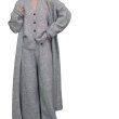 画像1: Women's Knit long cardigan& long pants & vest 3-piece set up  フレンチニットロングカーディガン＆ロングパンツ＆ベスト3点セットセットアップ (1)