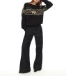 画像5: Snowflake knit off-shoulder sweater　オフショルダースノーホワイト編み込みセーター (5)