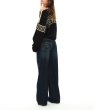 画像6: Snowflake knit off-shoulder sweater　オフショルダースノーホワイト編み込みセーター (6)