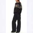 画像3: Snowflake knit off-shoulder sweater　オフショルダースノーホワイト編み込みセーター (3)