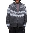 画像1: Double Zip Fair Isle Knit Cardigan Sweater　ユニセックス男女兼用ダブルジップフェアアイル ニットカーディガンセーター (1)