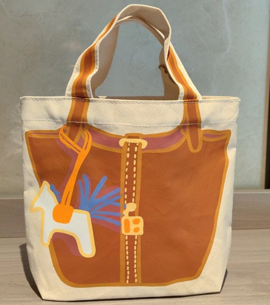 画像3: Picotin Optical Illusion Print My Other Canvas Tote Shoulder Eco Shopping Bag　ピコタンだまし絵プリントマイアザーキャンバス トートショルダーエコショッピングバッグ (3)