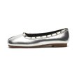 画像1: Round studded leather flat pumps shoes 　ラウンドトスタッズレザーフラットパンプス (1)