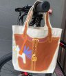 画像4: Picotin Optical Illusion Print My Other Canvas Tote Shoulder Eco Shopping Bag　ピコタンだまし絵プリントマイアザーキャンバス トートショルダーエコショッピングバッグ (4)