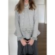 画像7: Ruffled Hem Twin Ensemble Set style　裾フリルツイーンアンサンブルスタイルカーディガンラウンドネックセット (7)
