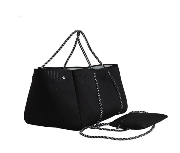 画像12: Neoprene magnetic shoulder tote bag　男女兼用ユニセックスネオプレン  マグネットショルダー トートバッグ (12)