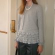 画像4: Ruffled Hem Twin Ensemble Set style　裾フリルツイーンアンサンブルスタイルカーディガンラウンドネックセット (4)