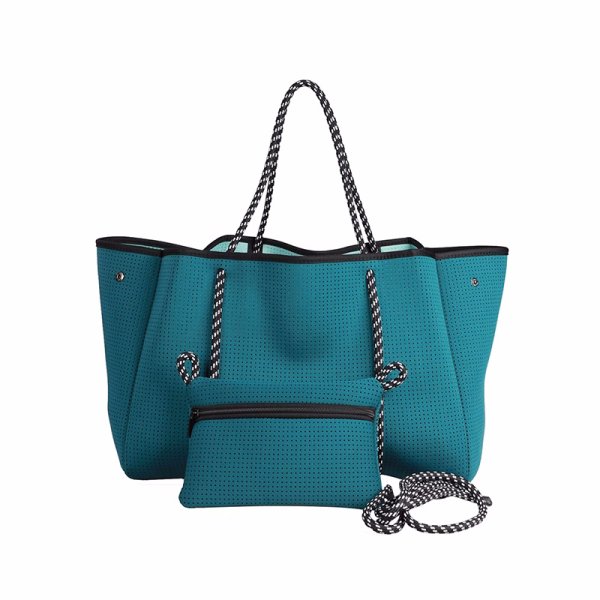 画像5: Neoprene magnetic shoulder tote bag　男女兼用ユニセックスネオプレン  マグネットショルダー トートバッグ (5)