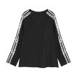 画像1: Lace stitch long sleeve T-shirt with ribbon　リボン付きレースステッチ長袖Tシャツ (1)