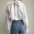 画像3: Back Bow Tie French Style Long Sleeve Blous　バックボウネクタイフレンチスタイルウス長袖ブラウス (3)