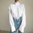 画像2: Back Bow Tie French Style Long Sleeve Blous　バックボウネクタイフレンチスタイルウス長袖ブラウス (2)