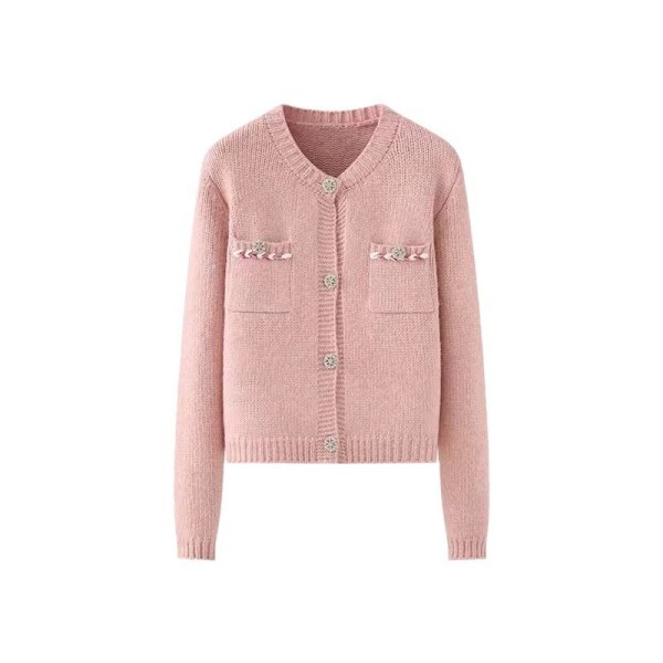 画像5: Strip Mix Color Diamond Button Sweater Cardigan Jacket　ストリップミックスカラーダイヤモンドボタンセーターカーディガンジャケット (5)