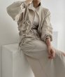 画像4: Women's Zip-up ribbon short jacket + long skirt  set up  ジップアップリボンショートジャケット+ロングスカートセットアップ (4)