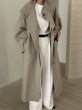画像4: Women's Long stand-up collar tie windbreaker jacket 　ロングスタンドカラータイウィンドブレーカージャケット (4)