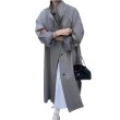 画像1: Women's Long stand-up collar tie windbreaker jacket 　ロングスタンドカラータイウィンドブレーカージャケット (1)