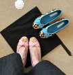 画像7: Leopard print flat ribbon round toe ballet shoes pumps shoes   　シープスキンヒョウ柄フラットリボンラウンドトゥバレエシューズパンプス (7)