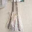 画像9: Flower ribbon texture tencel milk large capacity portable tote shoulder eco shopping bag　フラワーリボンテクスチャテンセルポータブルトートショルダーエコショッピングバッグ (9)