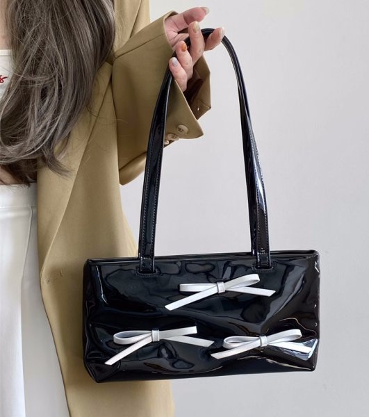 画像5: Ribbon Point Underarm Tote Shoulder Bag　 リボンポイントアンダーアームトートショルダーバッグ (5)