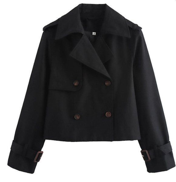 画像3: Women's French Windbreaker Jacket Short Coat basic jacket 　フレンチウインドブレーカージャケットショートコート (3)