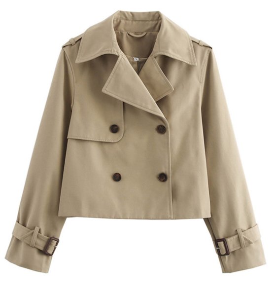 画像1: Women's French Windbreaker Jacket Short Coat basic jacket 　フレンチウインドブレーカージャケットショートコート (1)
