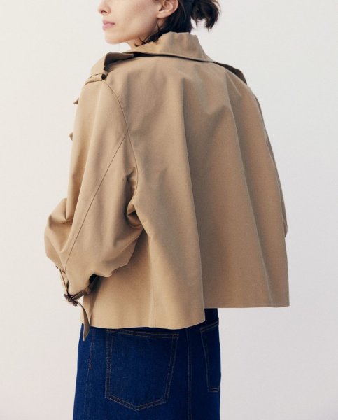 画像8: Women's French Windbreaker Jacket Short Coat basic jacket 　フレンチウインドブレーカージャケットショートコート (8)