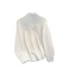 画像2: Bowtie flower embroidered blouse　ボウタイフラワー刺繍ブラウス (2)