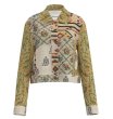 画像1: Women's French Retro Stitch Random Pattern Jacquard Jacket　フレンチ レトロステッチ ランダムパターン ジャカードジャケットジャケットショートコート (1)