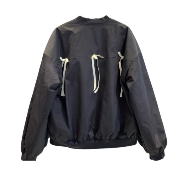 画像4: Women's Alphabet logo and ribbon stadium jumper jacket　アルファベットロゴ＆リボンスタジアムジャンパージャケットMA1ジャケット (4)