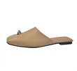 画像3: Flat Leather Ring Mule Sandal Loafers pumps shoes   　フラットレザーリングミュールサンダルローファーパンプスシューズ (3)