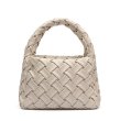 画像1: Leather Braided Small Tote Shoulder Crossbody  underarm bag　レザー編み込みスモールトートショルダークロスボディーアンダーアームバッグ (1)