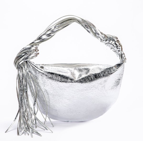 画像6: Tassel half-moon leather tote shoulder underarm bag　タッセルハーフムーン半月型レザートートショルダーアンダーアームバッグ (6)