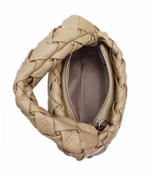 画像15: Leather Braided Small Tote Shoulder Crossbody  underarm bag　レザー編み込みスモールトートショルダークロスボディーアンダーアームバッグ (15)