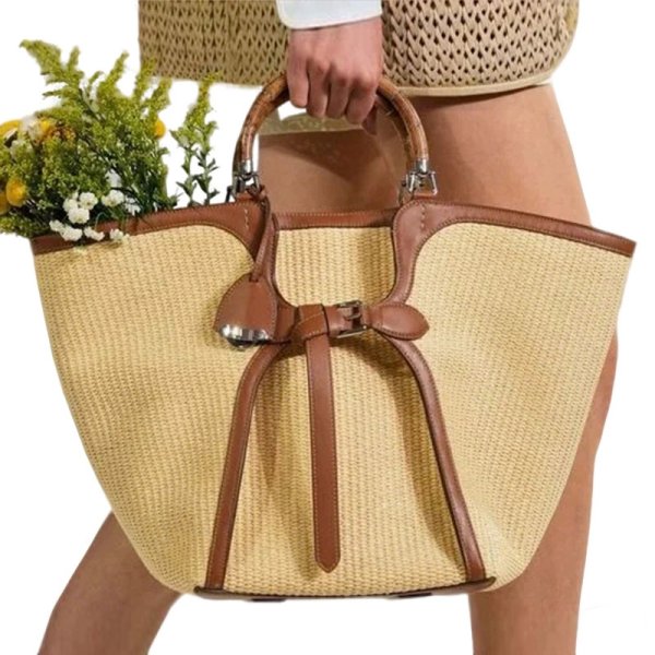 画像3: Retro fan-shaped large capacity tote shoulder bag　　レトロ扇型ラージキャパシティートートショルダーバッグ (3)