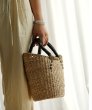画像6: Scandinavian style handmade tote bag　北欧スタイルハンドメイドトート籠かごバッグ (6)