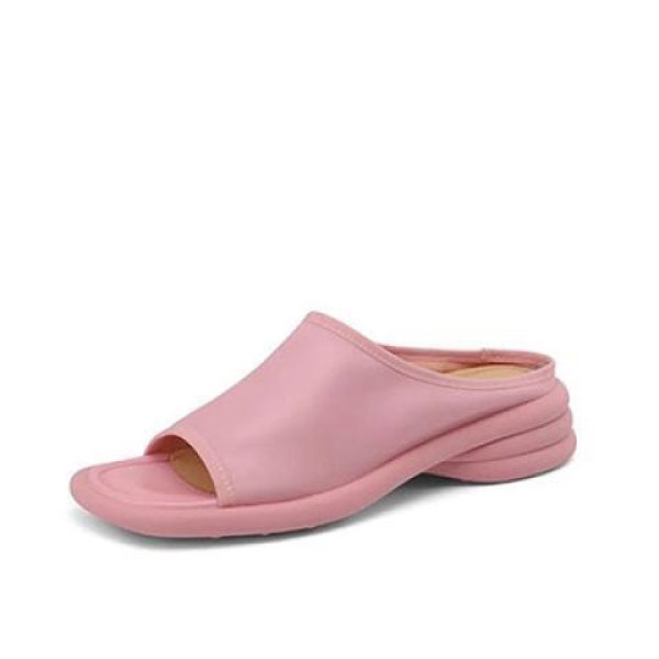 画像1: Soft Leather Soft Sole Sandal Slippers　ソフトレザーソフトソールサンダルスリッパ  (1)