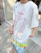 画像10: Unisex Vase Embroidery T-shirt　ユニセックス花瓶刺繍ラウンドネック半袖Tシャツ (10)