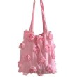 画像8: 3D Flower Camellia Tote Shoulder Canvas Bag　3Dカメリア付きトートショルダーキャンバスバッグ (8)